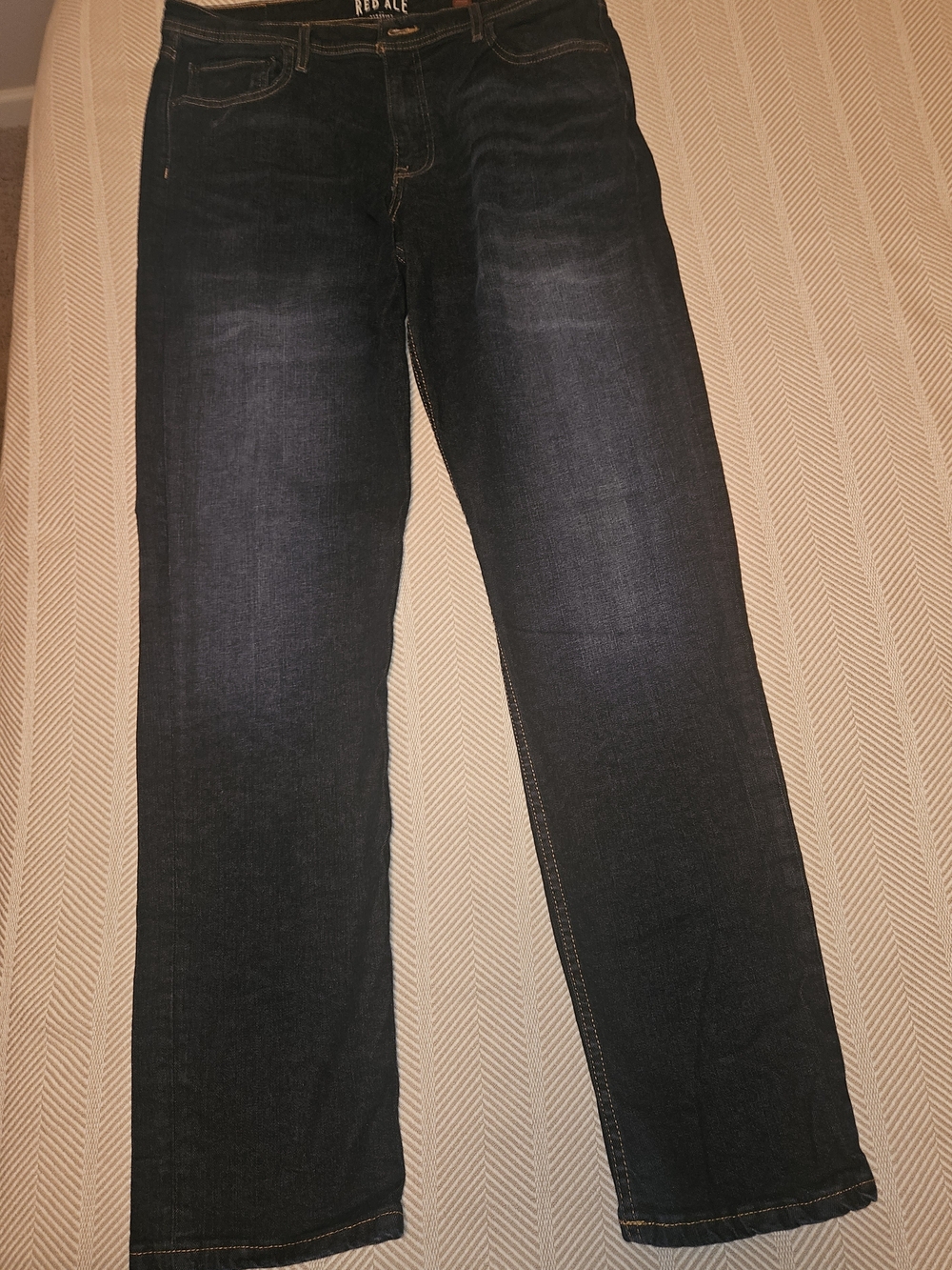 Dark Wash Red Ale Straight Leg Denim 36X36 NWOT